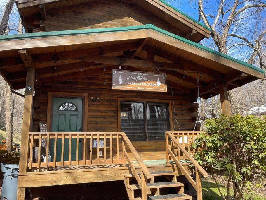Cozy Creekside Cabin Waynesville Exterior foto